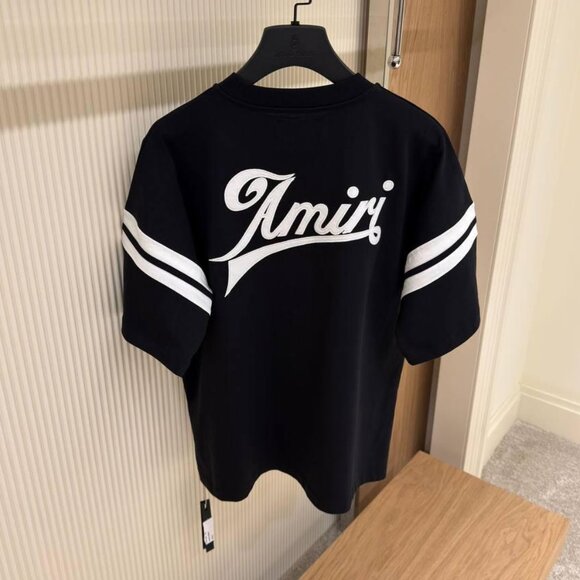 Medium Amiri Men's Black Cotton T-Shirt Relaxed Fit - Picture 1 of 2